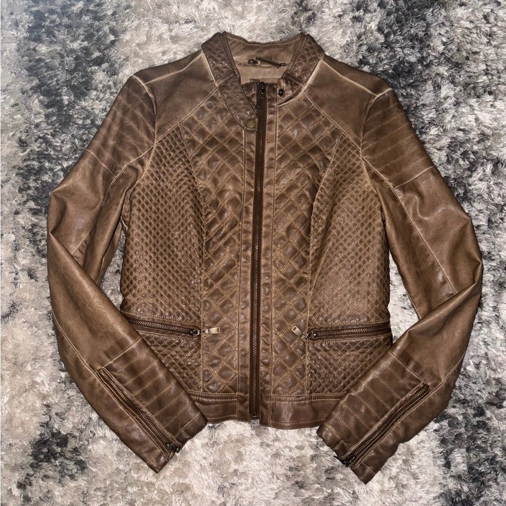 J2 Brown Leather Jacket